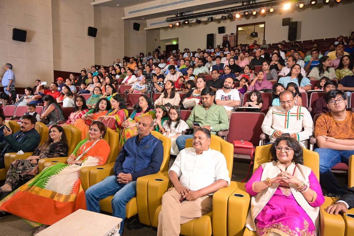 A packed audience at a Doha Music Lovers live concert