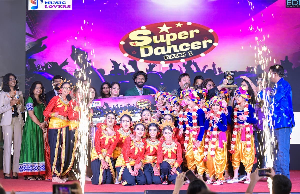 A dancer mid-performance at Super Dancer Doha Season 2